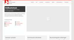 Desktop Screenshot of danskreumatologiskselskab.dk